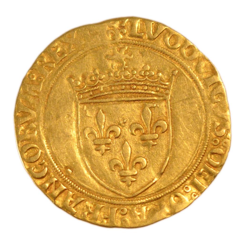 FRANCE, Ecu d'or, Saint Lô, EF(40-45), Gold, Duplessy #647, 3.40