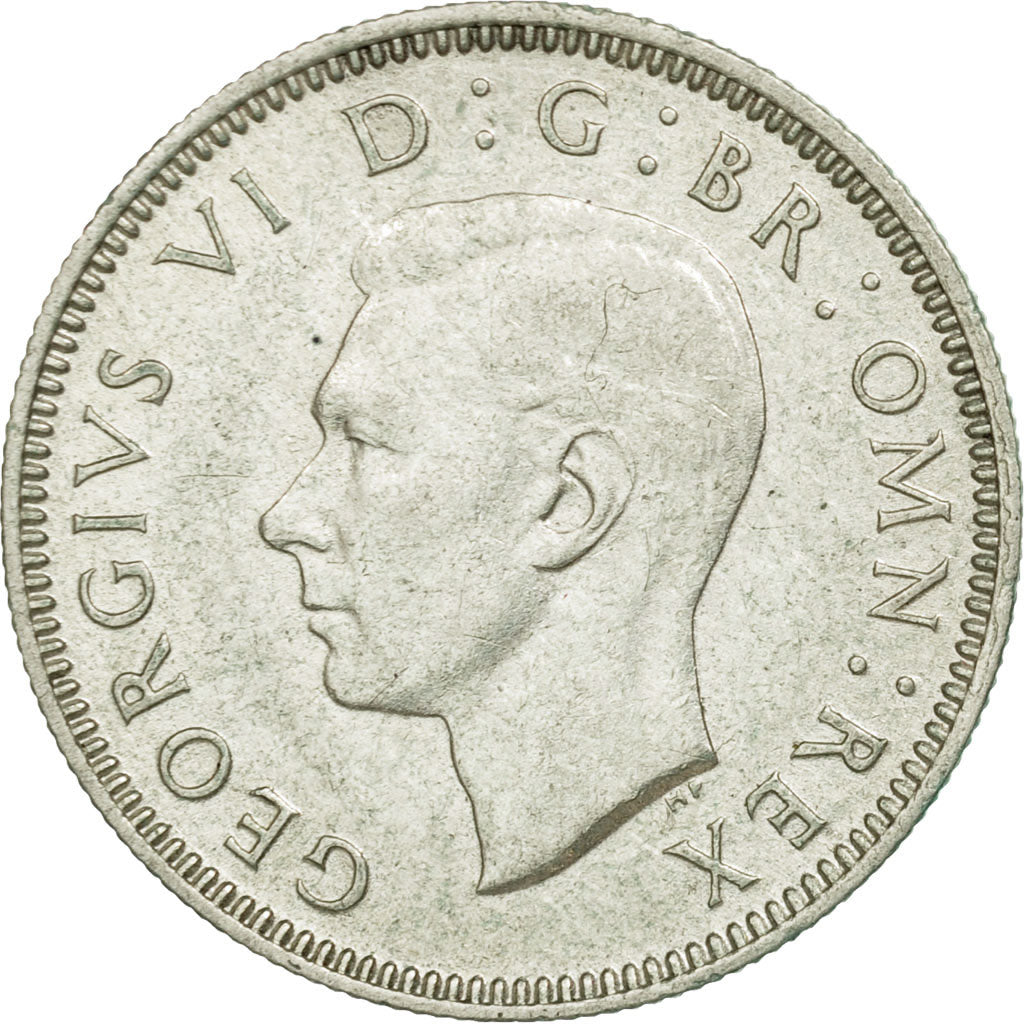 Coin, Great Britain, George VI, Shilling, 1942, EF(40-45), Silver, KM:854