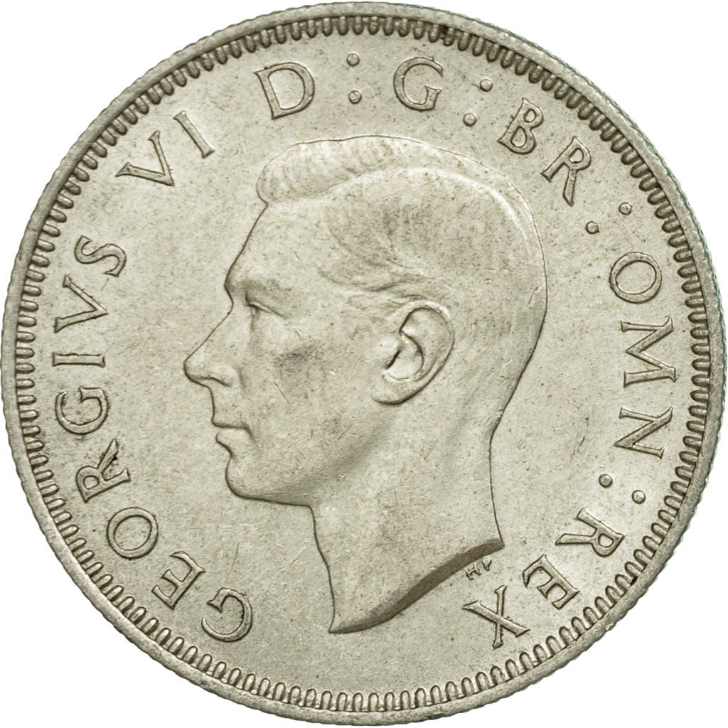 Coin, Great Britain, George VI, Shilling, 1945, EF(40-45), Silver, KM:854