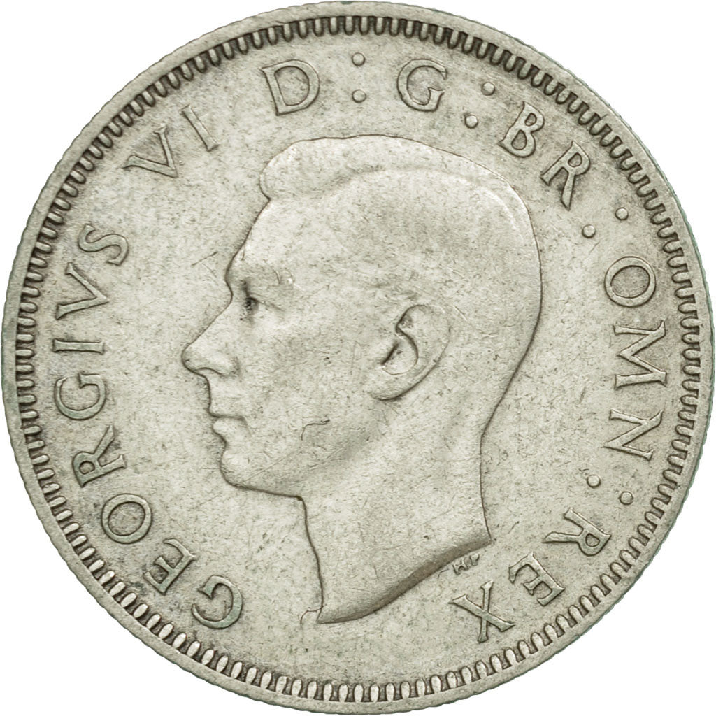Coin, Great Britain, George VI, Shilling, 1942, EF(40-45), Silver, KM:854