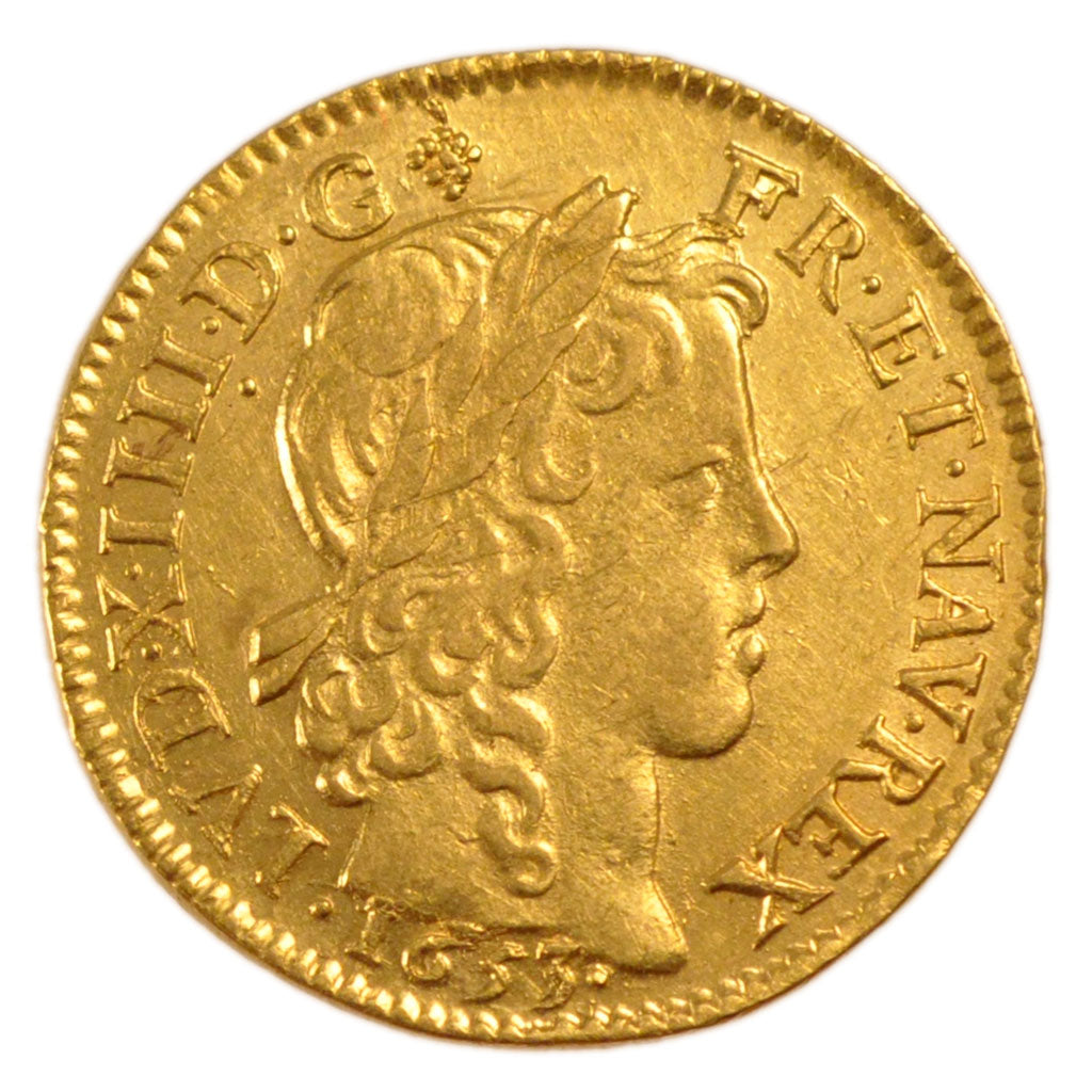 Francia, Louis XIV, Louis d'or à la mèche longue, Louis d'Or, 1653, Paris,...
