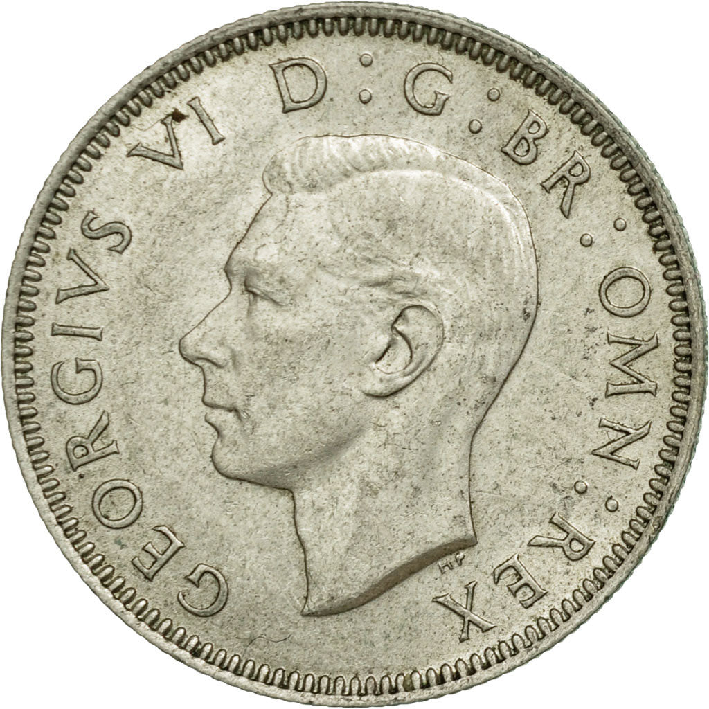 Coin, Great Britain, George VI, Shilling, 1945, EF(40-45), Silver, KM:854
