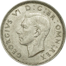 Coin, Great Britain, George VI, Shilling, 1945, EF(40-45), Silver, KM:854