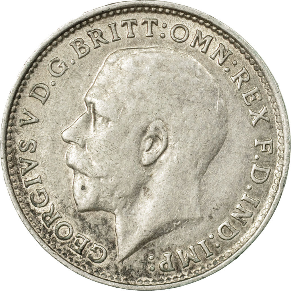 Coin, Great Britain, George V, 3 Pence, 1914, EF(40-45), Silver, KM:813