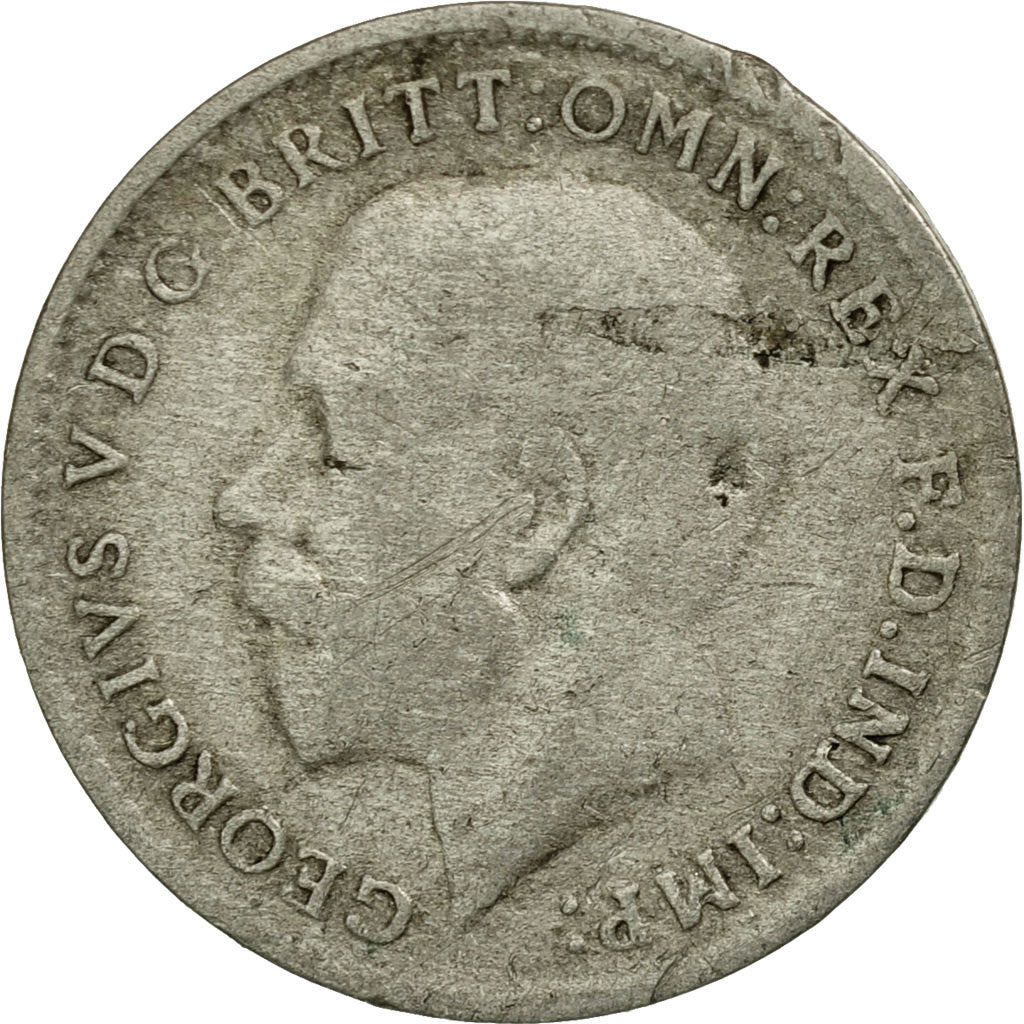 Coin, Great Britain, George V, 3 Pence, 1922, EF(40-45), Silver, KM:813a
