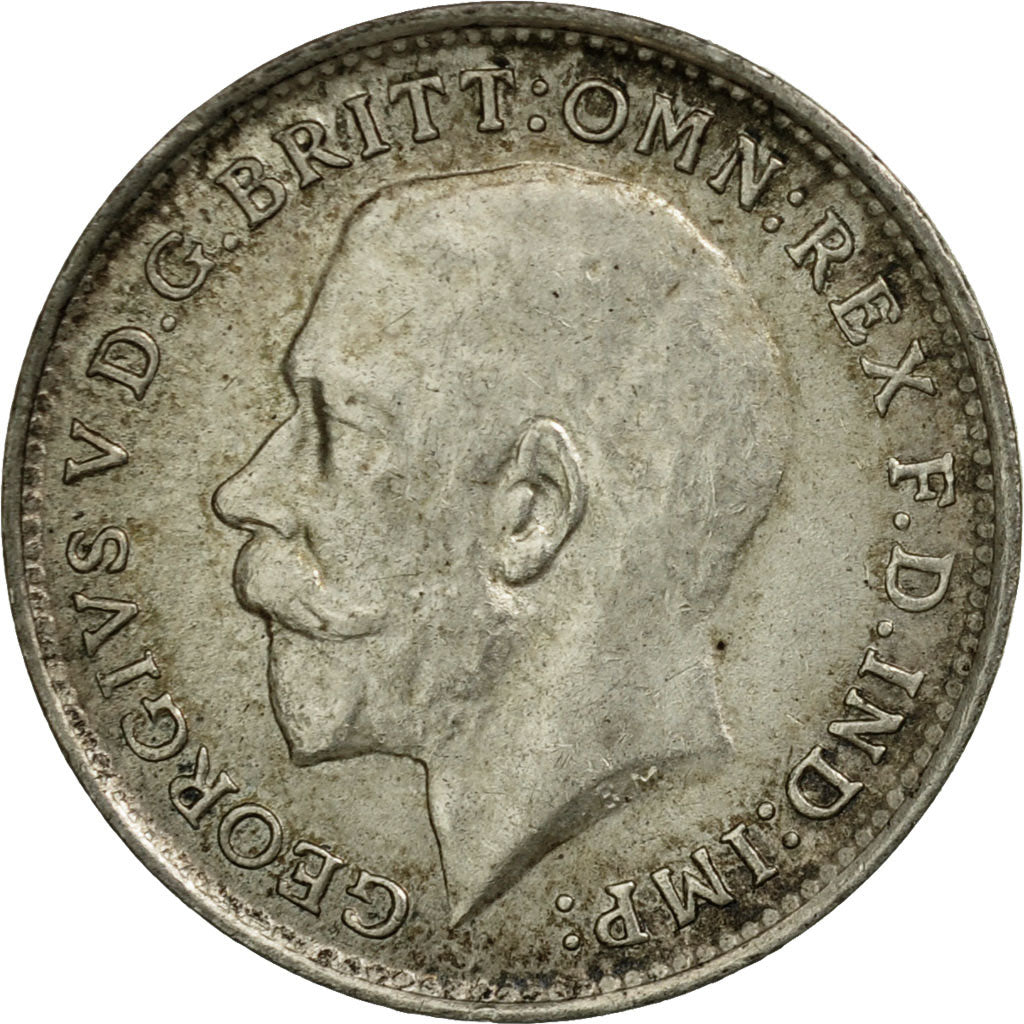 Coin, Great Britain, George V, 3 Pence, 1917, EF(40-45), Silver, KM:813