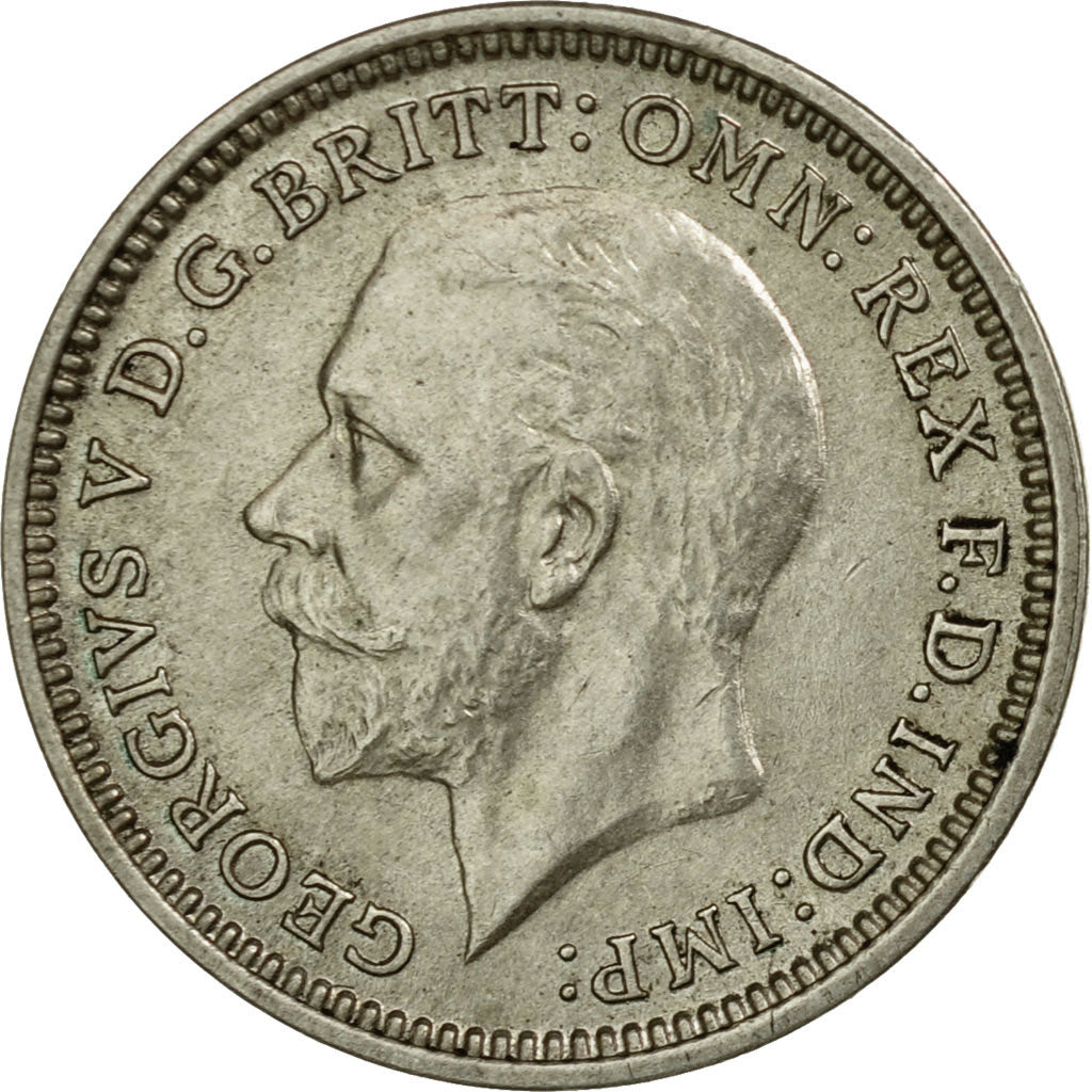 Coin, Great Britain, George V, 3 Pence, 1932, AU(55-58), Silver, KM:831