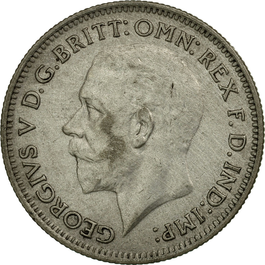 Coin, Great Britain, George V, 6 Pence, 1936, EF(40-45), Silver, KM:832