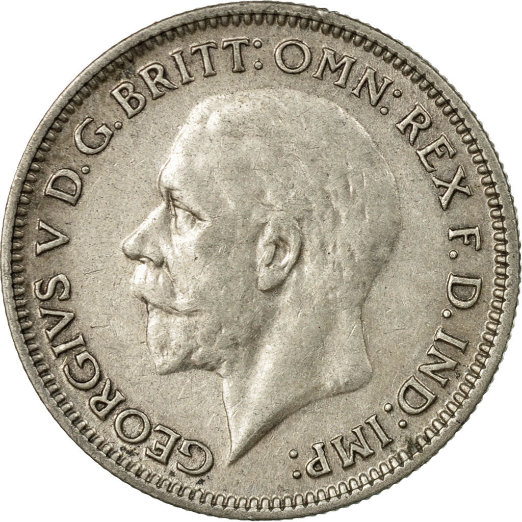 Coin, Great Britain, George V, 6 Pence, 1931, EF(40-45), Silver, KM:832