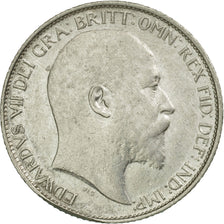 Coin, Great Britain, Edward VII, 6 Pence, 1902, EF(40-45), Silver, KM:799