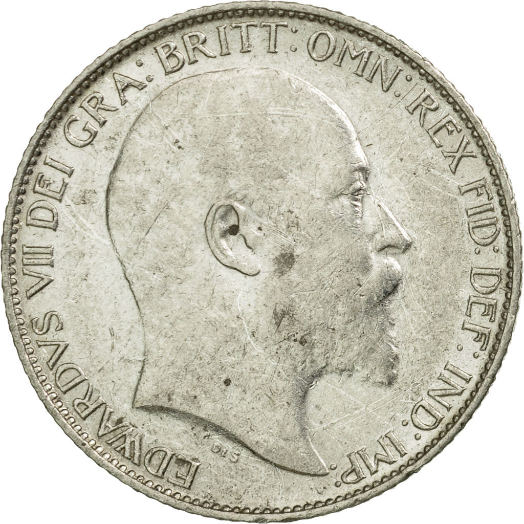 Coin, Great Britain, Edward VII, 6 Pence, 1903, EF(40-45), Silver, KM:799
