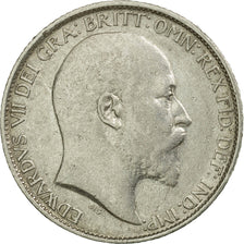 Coin, Great Britain, Edward VII, 6 Pence, 1905, EF(40-45), Silver, KM:799
