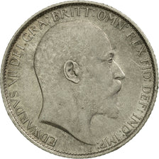 Coin, Great Britain, Edward VII, 6 Pence, 1907, EF(40-45), Silver, KM:799
