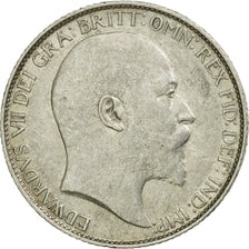 Coin, Great Britain, Edward VII, 6 Pence, 1908, EF(40-45), Silver, KM:799