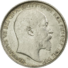Coin, Great Britain, Edward VII, 6 Pence, 1909, EF(40-45), Silver, KM:799