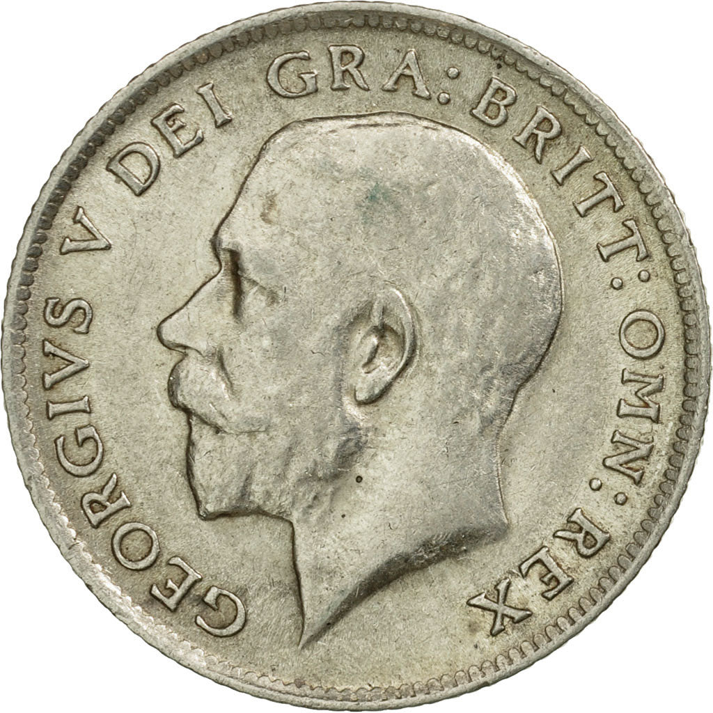 Coin, Great Britain, George V, 6 Pence, 1919, EF(40-45), Silver, KM:815