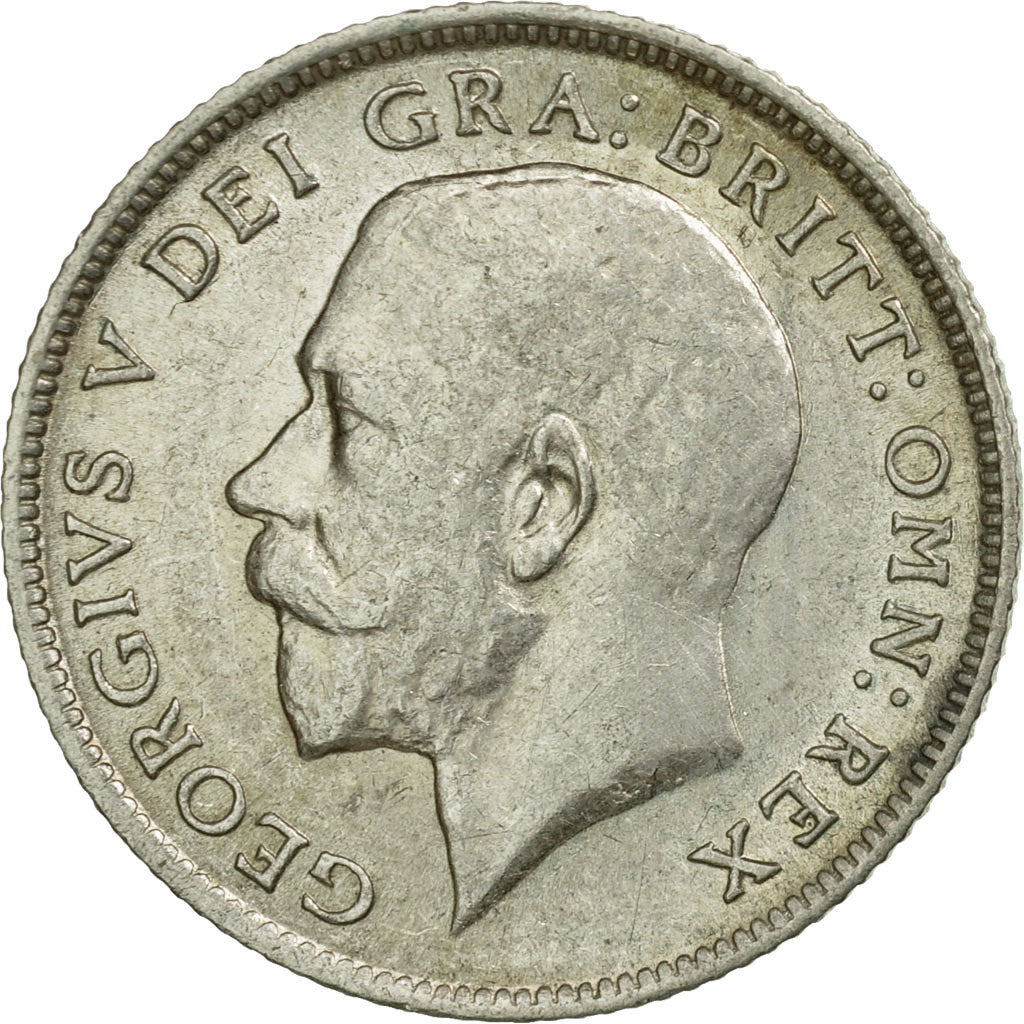 Coin, Great Britain, George V, 6 Pence, 1911, EF(40-45), Silver, KM:815