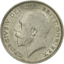Coin, Great Britain, George V, 6 Pence, 1918, EF(40-45), Silver, KM:815