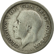 Coin, Great Britain, George V, 6 Pence, 1927, VF(30-35), Silver, KM:828
