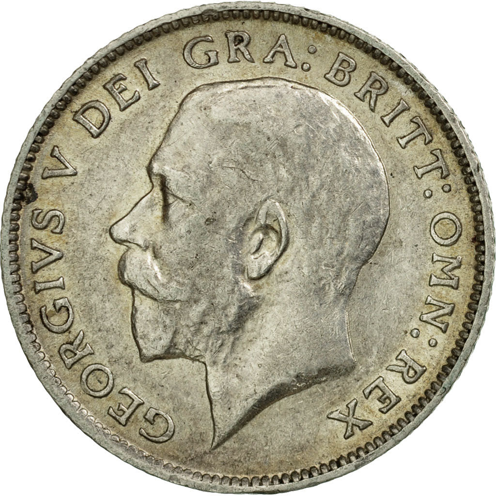 Coin, Great Britain, George V, 6 Pence, 1915, EF(40-45), Silver, KM:815