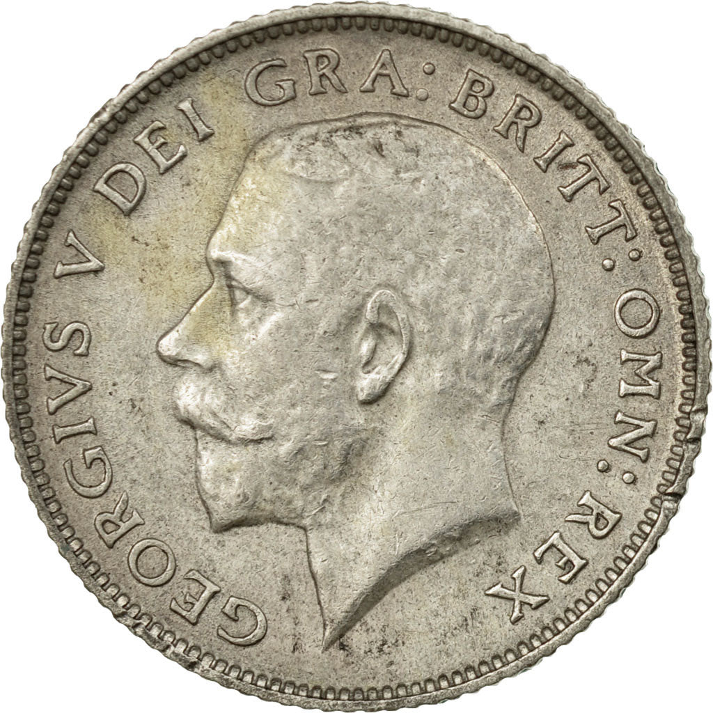 Coin, Great Britain, George V, 6 Pence, 1923, EF(40-45), Silver, KM:815a.1