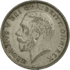 Coin, Great Britain, George V, 6 Pence, 1924, EF(40-45), Silver, KM:815a.1