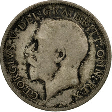 Coin, Great Britain, George V, 6 Pence, 1917, VF(20-25), Silver, KM:815