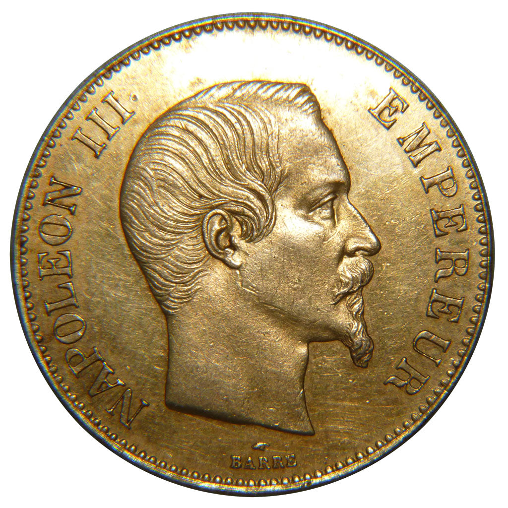 FRANCE, Napoléon III, 100 Francs, 1858, Paris, KM #786.1, AU(55-58), Gold, G...