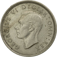 Coin, Great Britain, George VI, 6 Pence, 1950, AU(55-58), Copper-nickel, KM:875