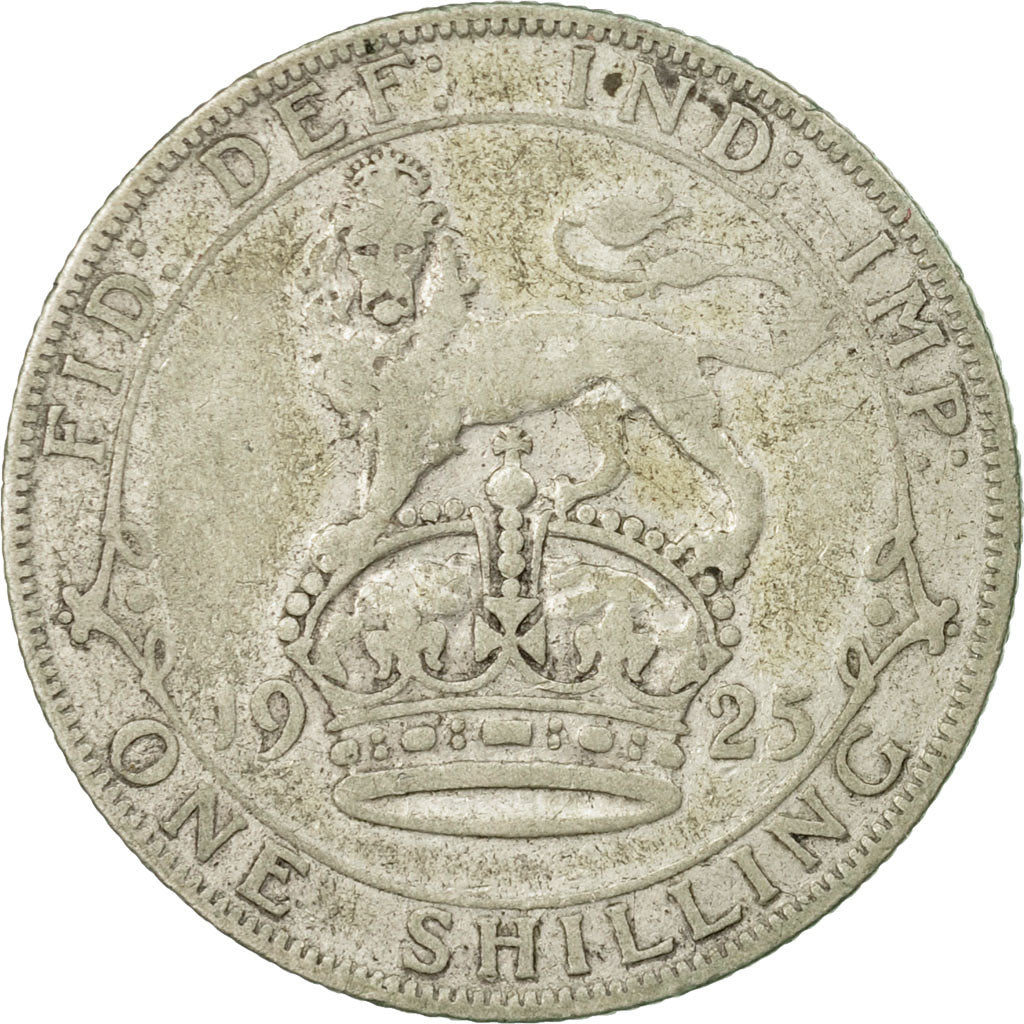 Coin, Great Britain, George V, Shilling, 1925, VF(30-35), Silver, KM:816a