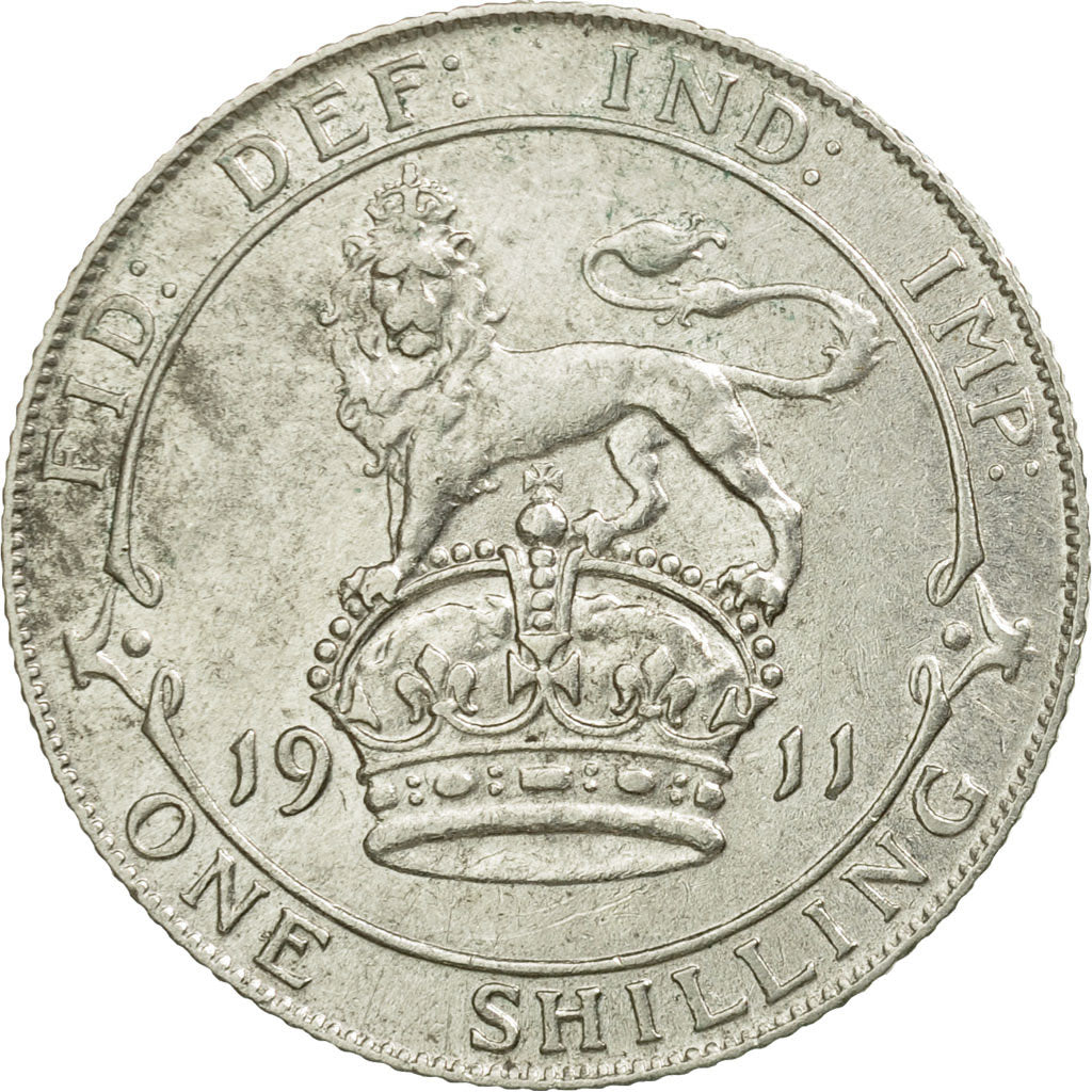 Coin, Great Britain, George V, Shilling, 1911, EF(40-45), Silver, KM:816