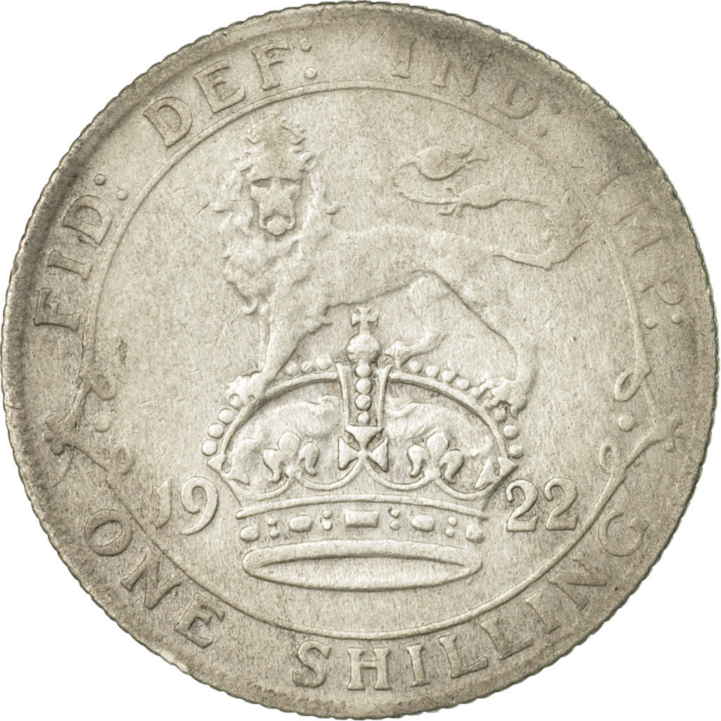 Coin, Great Britain, George V, Shilling, 1922, F(12-15), Silver, KM:816a