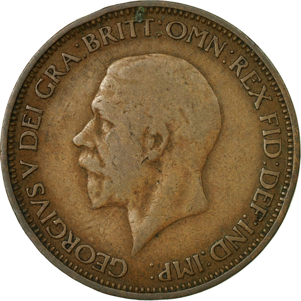 Coin, Great Britain, George V, 1/2 Penny, 1934, VF(30-35), Bronze, KM:837