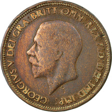 Coin, Great Britain, George V, 1/2 Penny, 1933, VF(30-35), Bronze, KM:837