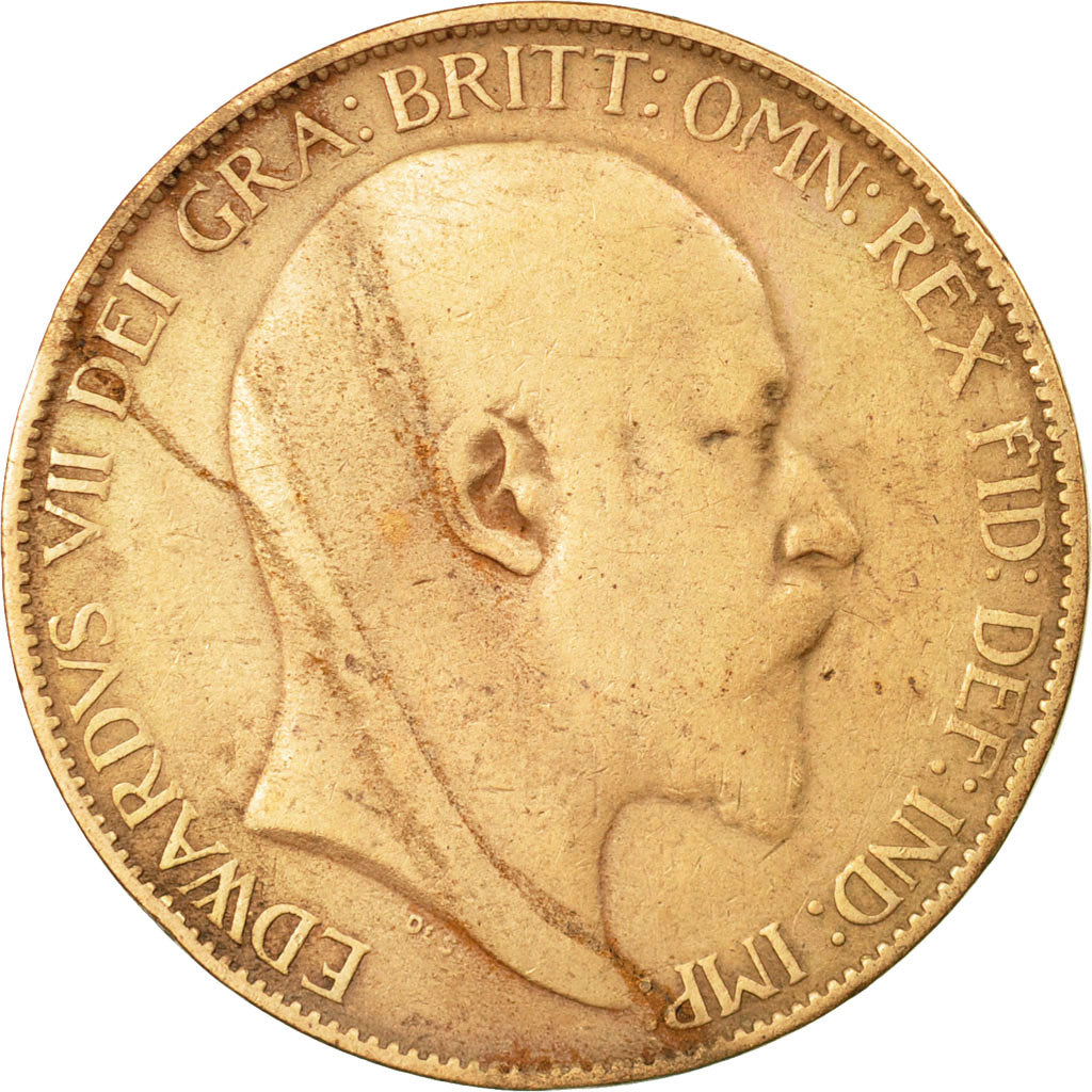 Coin, Great Britain, Edward VII, 1/2 Penny, 1903, VF(30-35), Bronze, KM:793.2