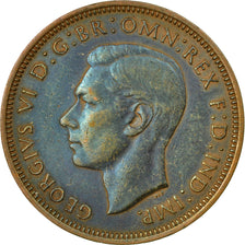 Coin, Great Britain, George VI, 1/2 Penny, 1945, EF(40-45), Bronze, KM:844