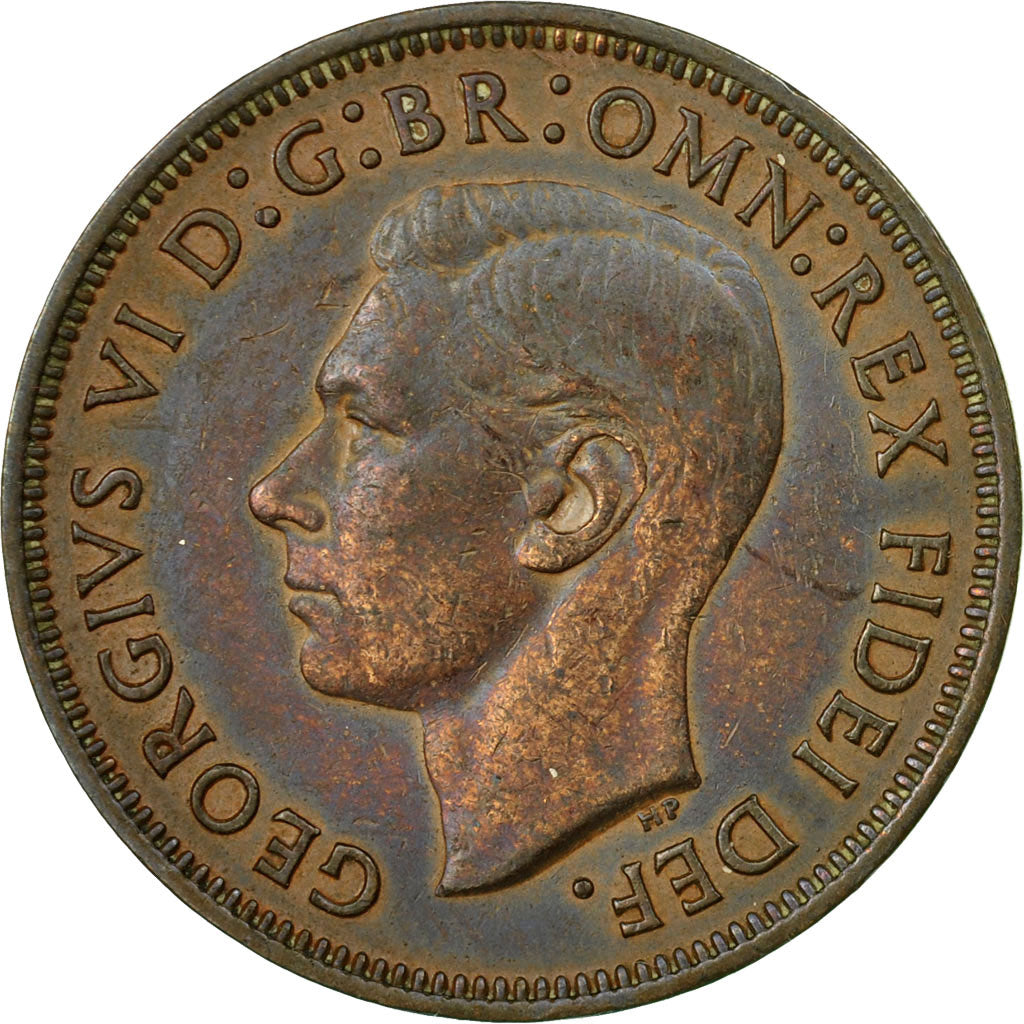 Coin, Great Britain, George VI, 1/2 Penny, 1951, EF(40-45), Bronze, KM:868