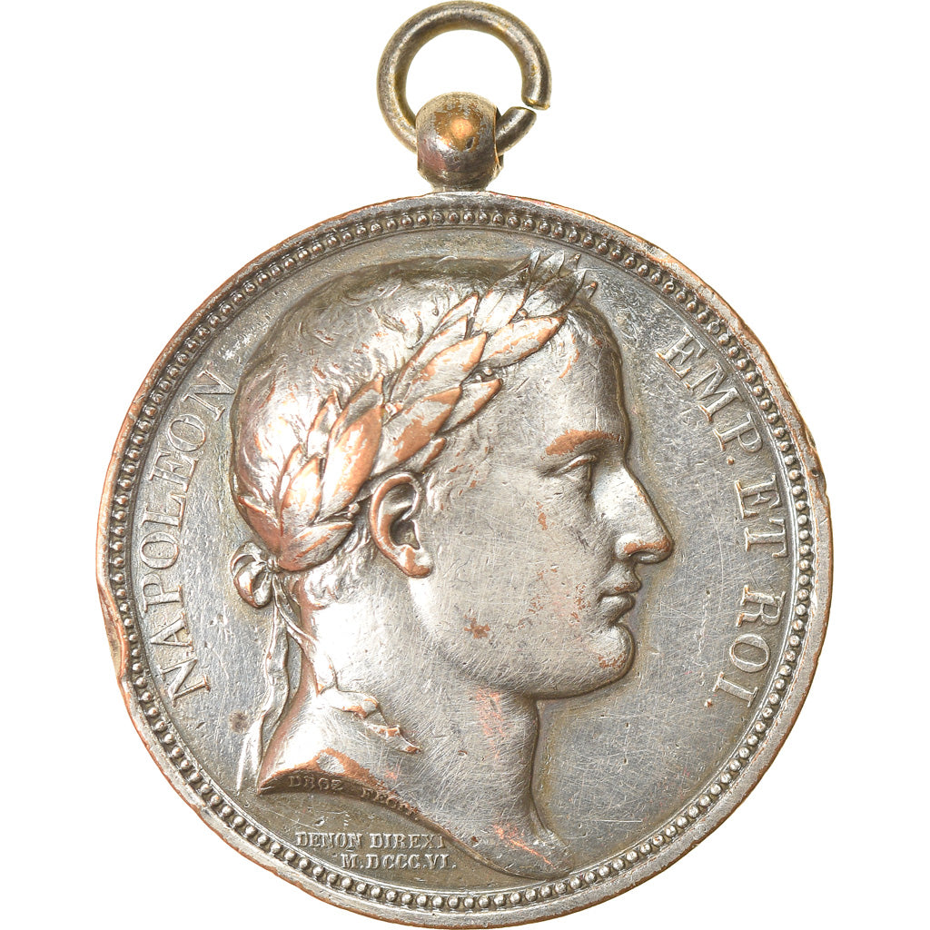 France, Medal, Napoléon Ier, Levée du Camp de Boulogne, History, 1805, Denon /