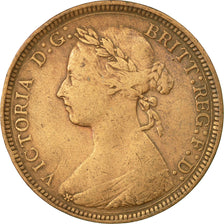 Coin, Great Britain, Victoria, 1/2 Penny, 1886, EF(40-45), Bronze, KM:754