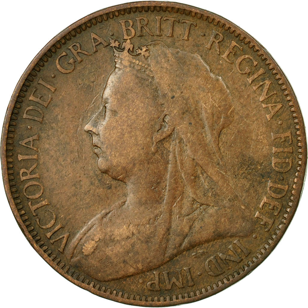 Coin, Great Britain, Victoria, 1/2 Penny, 1897, EF(40-45), Bronze, KM:789