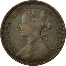Coin, Great Britain, Victoria, 1/2 Penny, 1892, EF(40-45), Bronze, KM:754