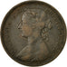 Coin, Great Britain, Victoria, 1/2 Penny, 1892, EF(40-45), Bronze, KM:754