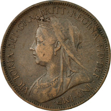 Coin, Great Britain, Victoria, 1/2 Penny, 1901, EF(40-45), Bronze, KM:789