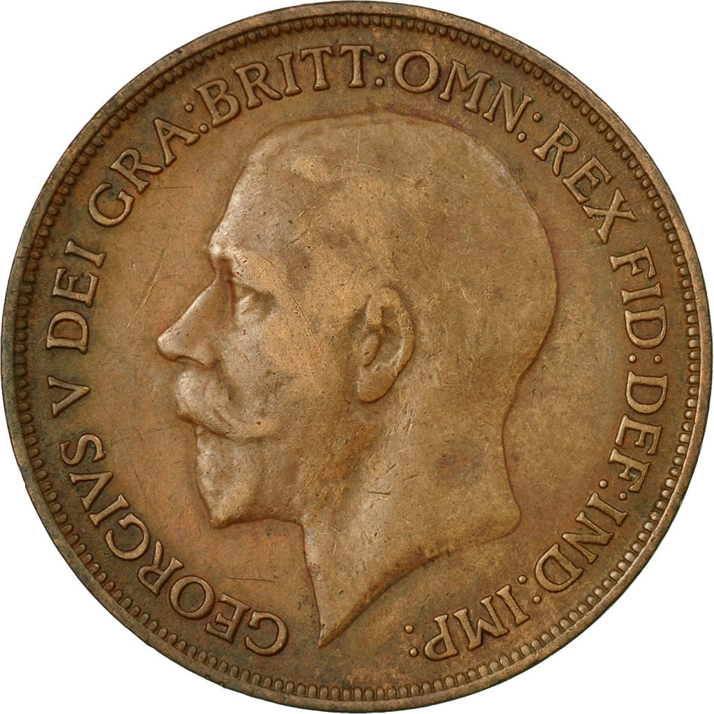 Coin, Great Britain, George V, Penny, 1914, EF(40-45), Bronze, KM:810