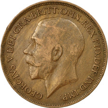 Coin, Great Britain, George V, Penny, 1913, EF(40-45), Bronze, KM:810