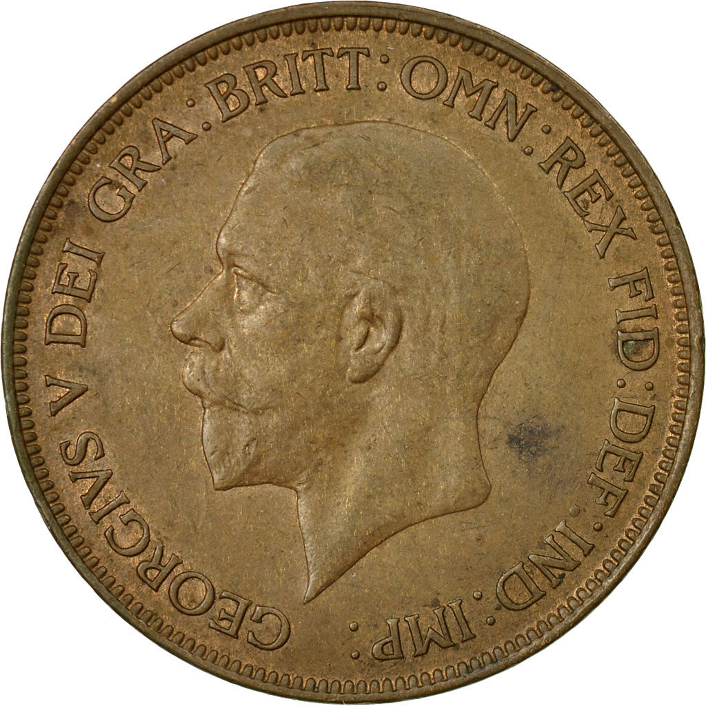 Coin, Great Britain, George V, Penny, 1928, EF(40-45), Bronze, KM:838