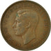 Coin, Great Britain, George VI, Penny, 1947, VF(30-35), Bronze, KM:845