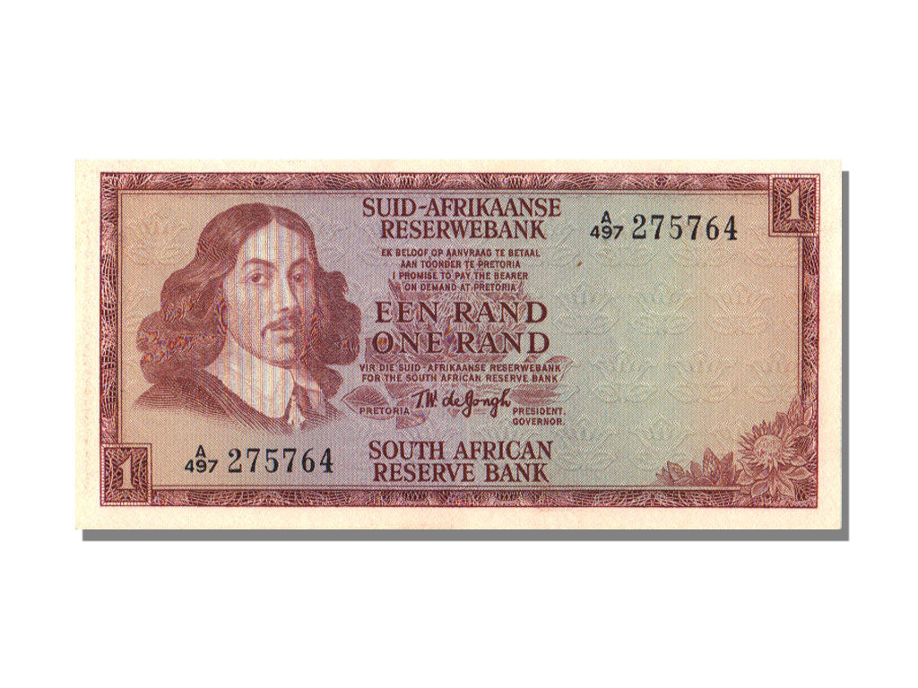 South Africa, 1 Rand, 1967, KM #110b, UNC(65-70), A 497