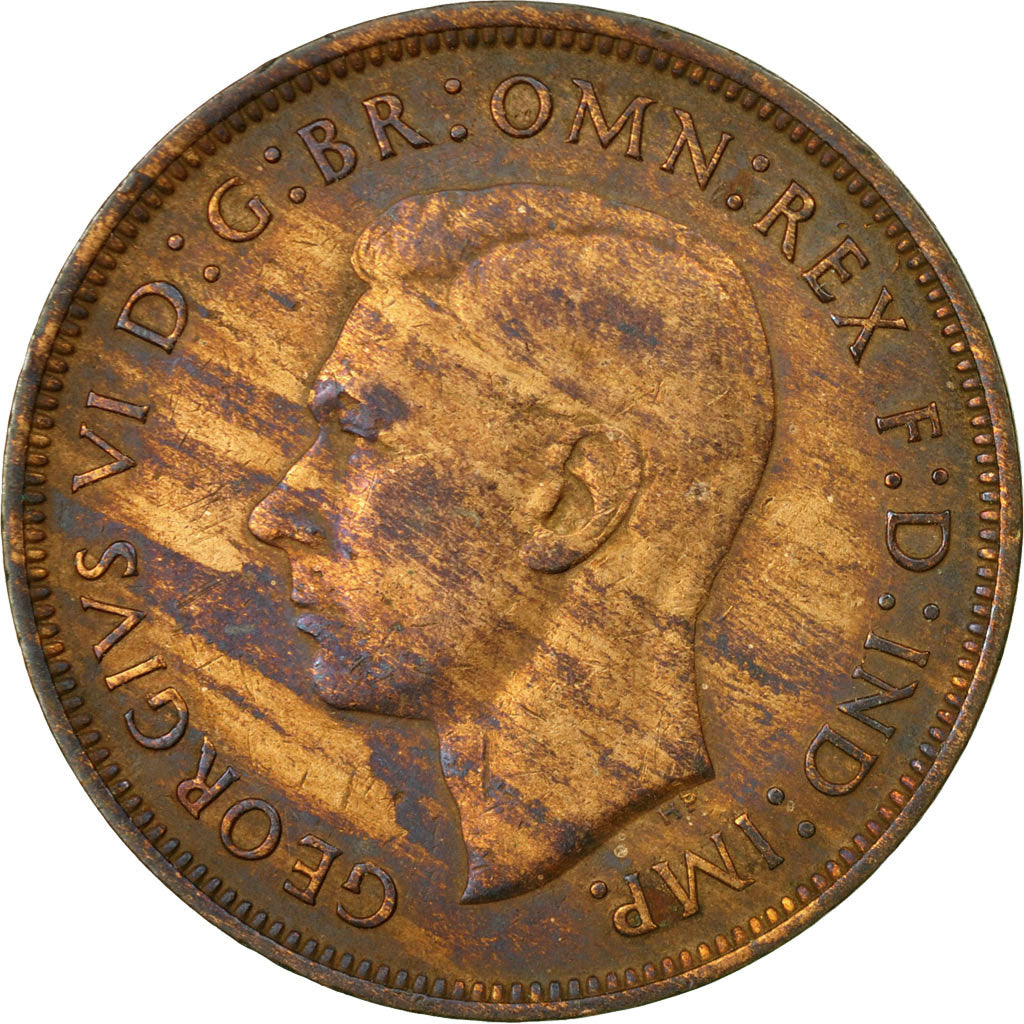 Coin, Great Britain, George VI, Penny, 1945, VF(30-35), Bronze, KM:845