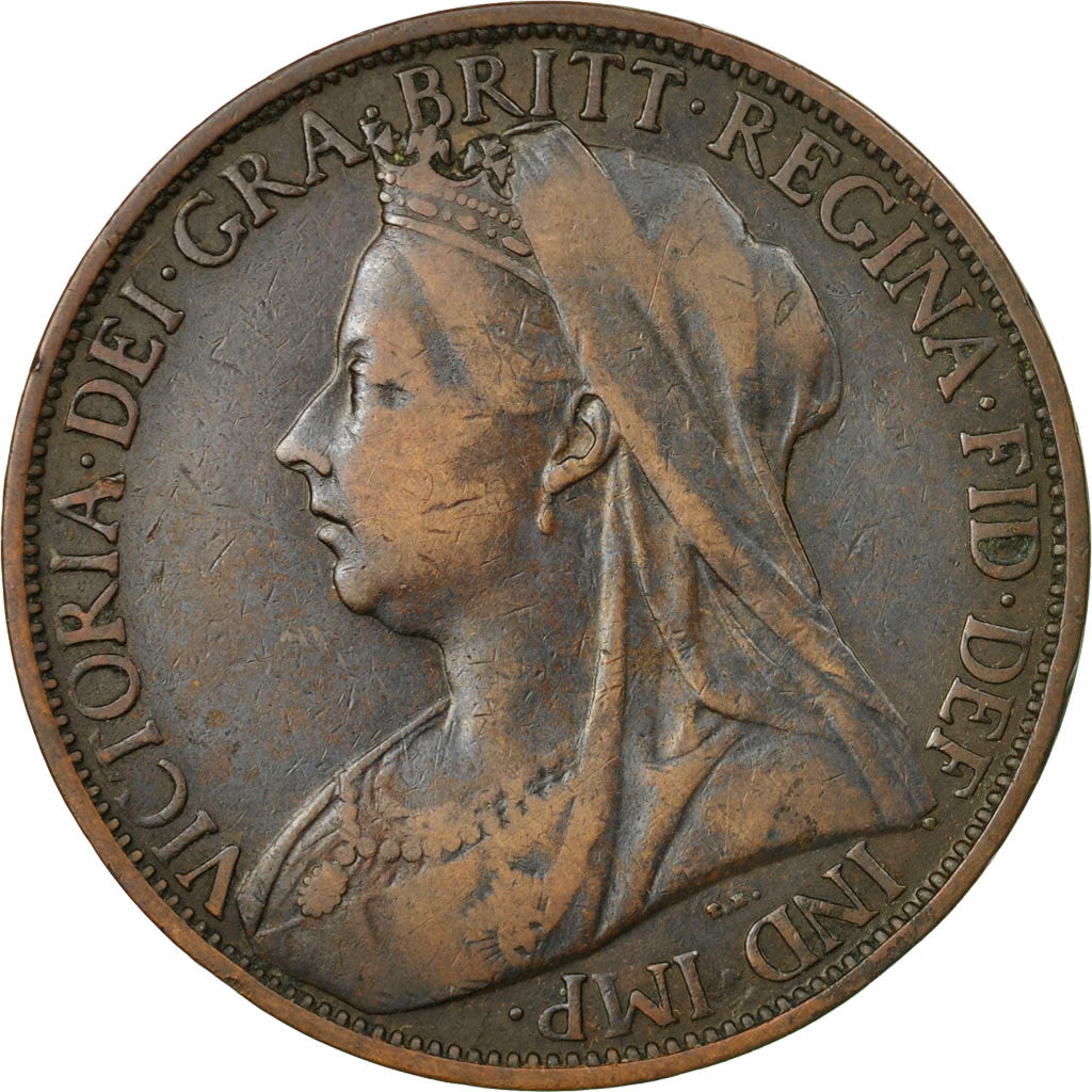 Coin, Great Britain, Victoria, Penny, 1900, EF(40-45), Bronze, KM:790